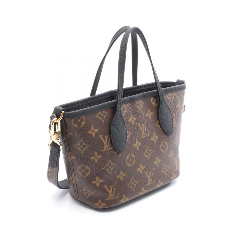 路易威登 Neverfull Inside Out BB 手提包 M12099 Monogram 帆布 棕色 二手-1