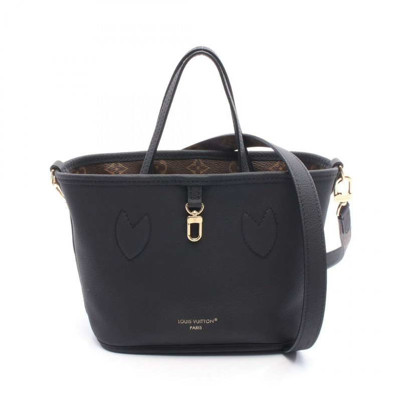 路易威登 Neverfull Inside Out BB 手提包 M12099 Monogram 帆布 棕色 二手-4