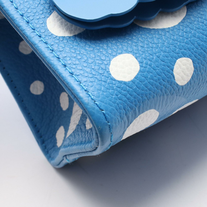 路易威登 x YK On the Go PM 單肩手提包 M46424 皮革 藍白 二手-4