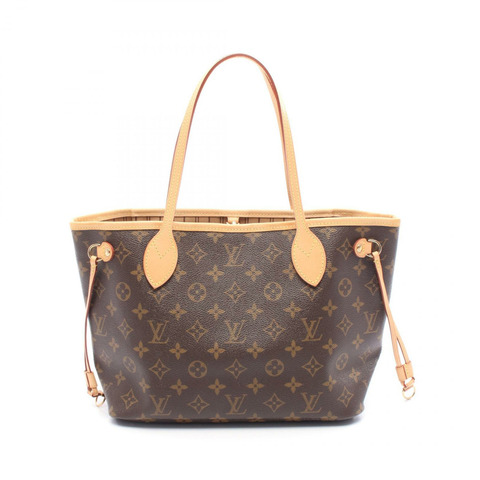 路易威登 Neverfull PM 手提包 M40155 Monogram 帆布皮革棕色二手 LV