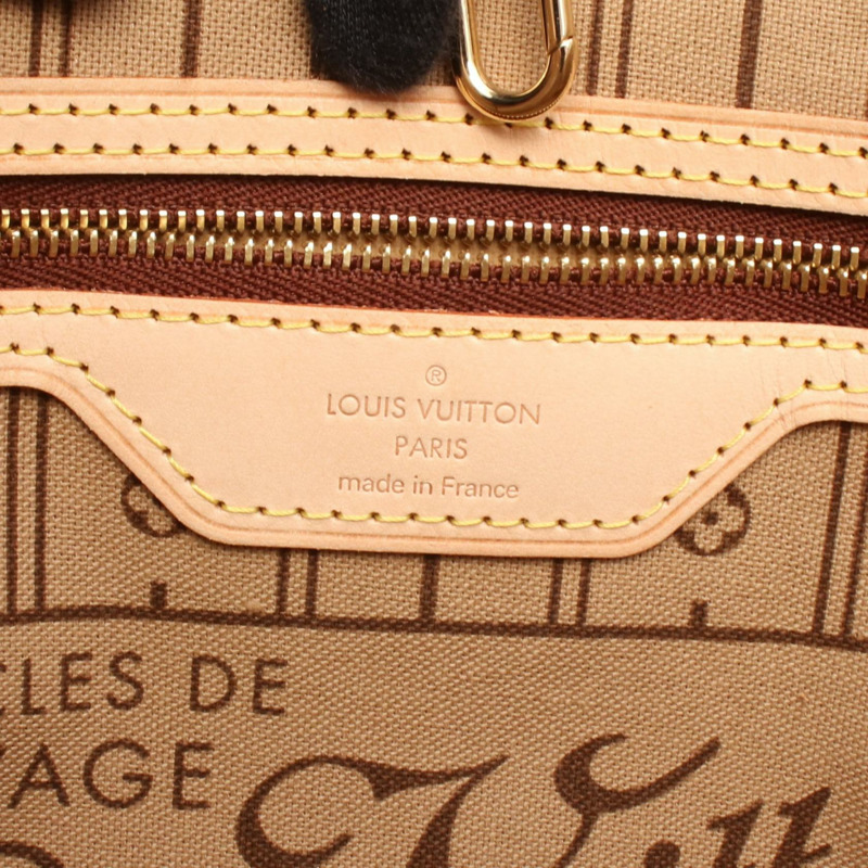 路易威登 Neverfull PM 手提包 M40155 Monogram 帆布皮革棕色二手 LV-3