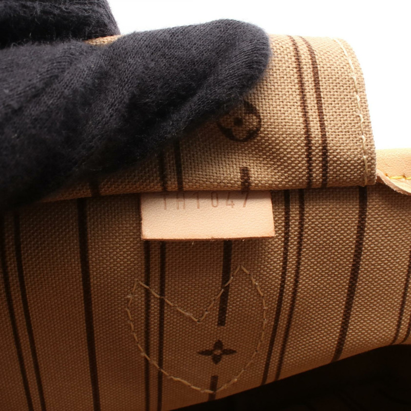 路易威登 Neverfull PM 手提包 M40155 Monogram 帆布皮革棕色二手 LV-4