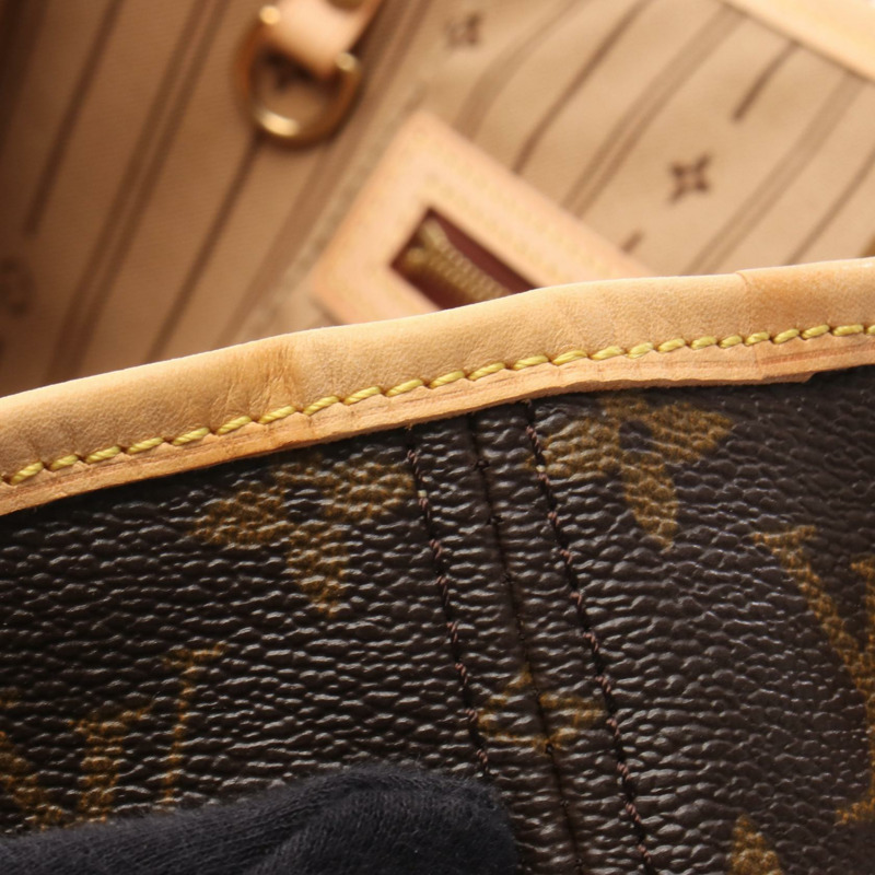 路易威登 Neverfull PM 手提包 M40155 Monogram 帆布皮革棕色二手 LV-8