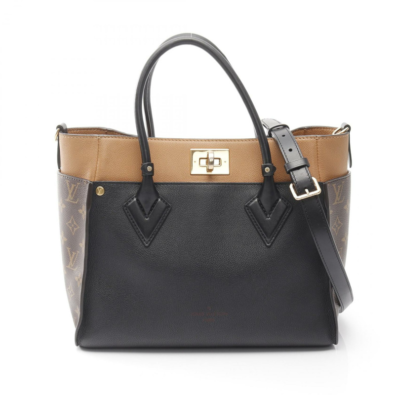 路易威登 On My Side MM 單肩手提包 M53823 Monogram 皮革 二手女士-0