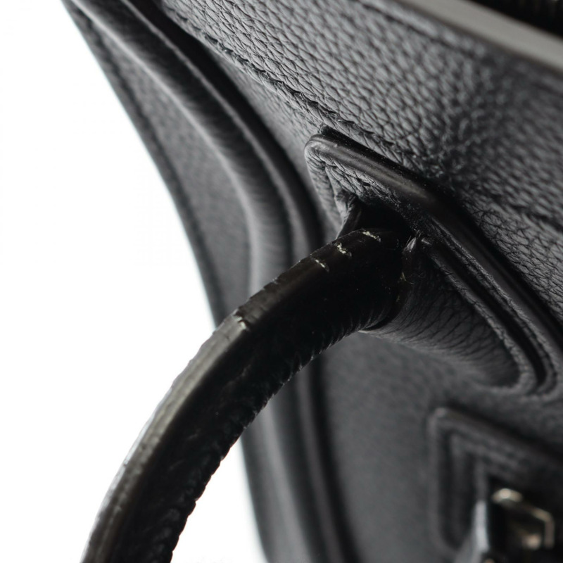 CELINE Luggage Nano Shopper 單肩斜背包 189243 黑色皮革 二手-8