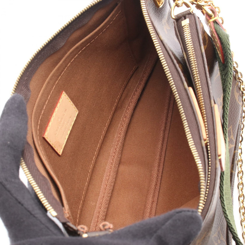 路易威登 多口袋配件單肩包 M44813 Monogram 卡其色 LV-2