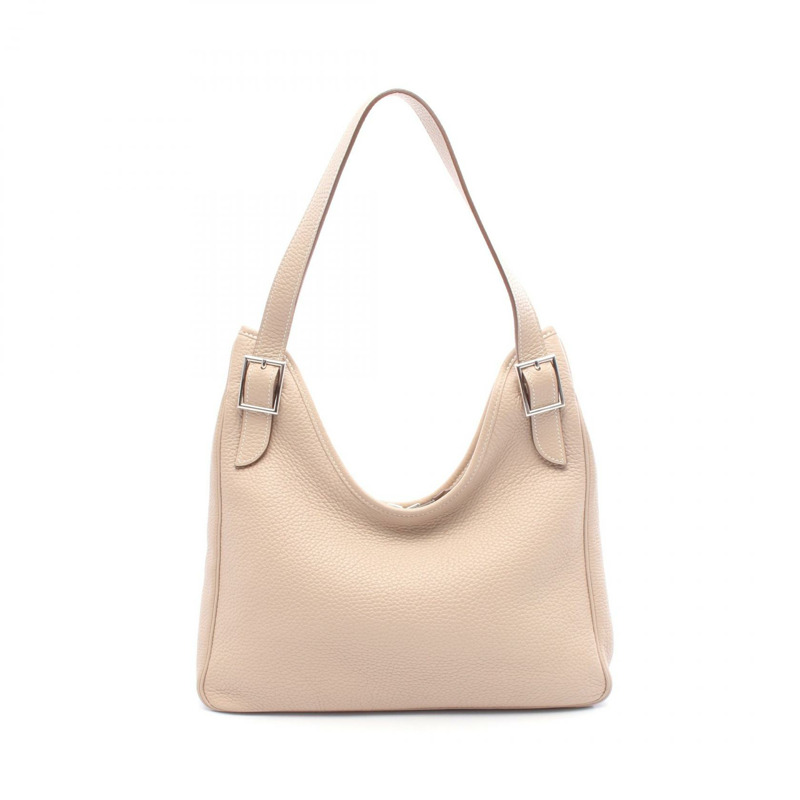 愛馬仕 Masai Cut 32 單肩包,Clemence 皮革,Gris tourterelle 灰色,二手,帶五金配件-0