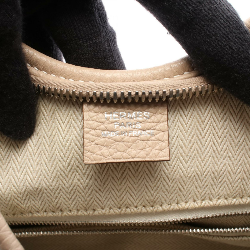 愛馬仕 Masai Cut 32 單肩包,Clemence 皮革,Gris tourterelle 灰色,二手,帶五金配件-3