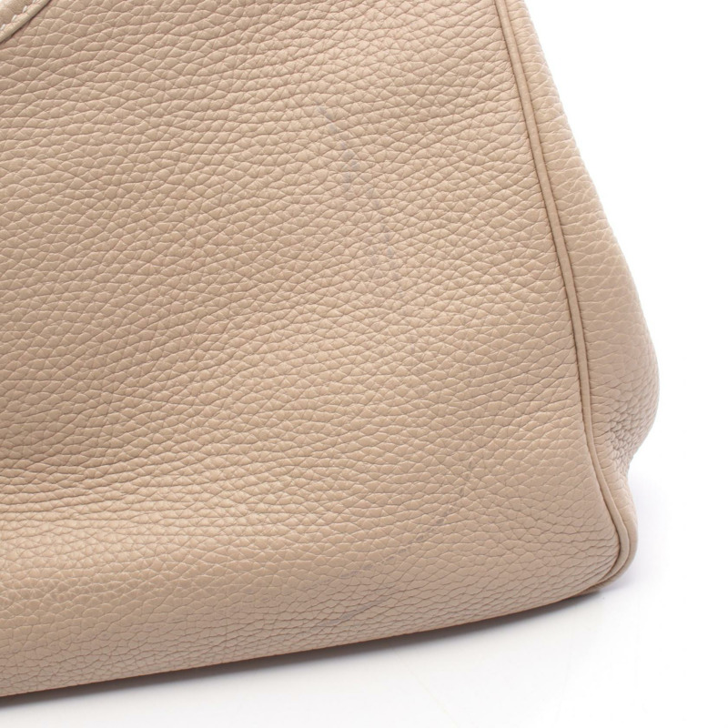 愛馬仕 Masai Cut 32 單肩包,Clemence 皮革,Gris tourterelle 灰色,二手,帶五金配件-7