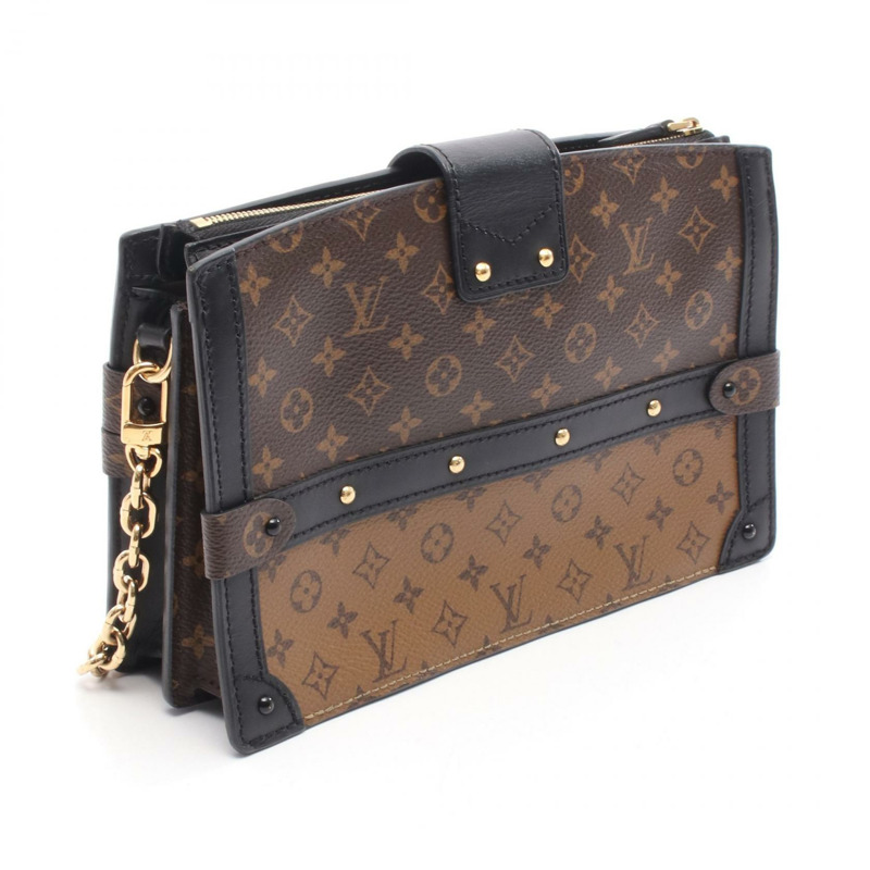 路易威登 Trunk 手拿包鏈條斜背包 M43596 Monogram Reverse-1