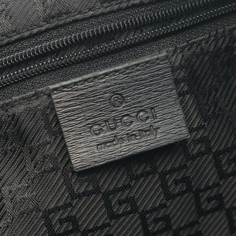 GUCCI Bamboo Kandinsky 單肩包 001 4061 黑色皮革 二手 女士-3