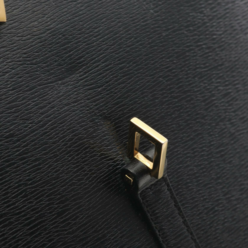 GUCCI Bamboo Kandinsky 單肩包 001 4061 黑色皮革 二手 女士-9