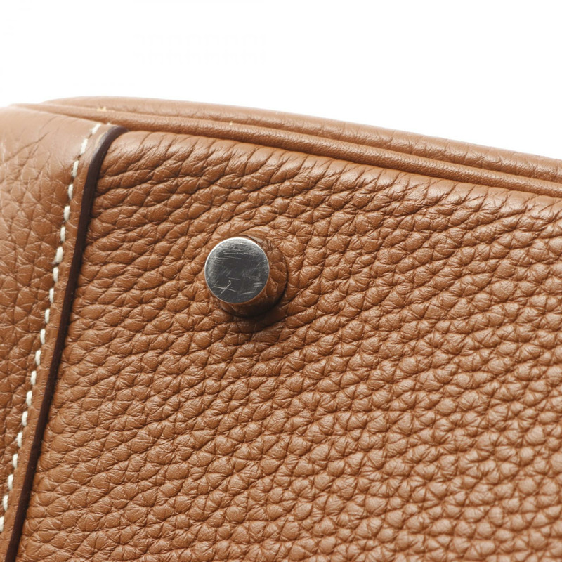 愛馬仕 Lindy 30 單肩手提包,Clemence 皮革,棕色,二手,女士,帶五金配件。-6