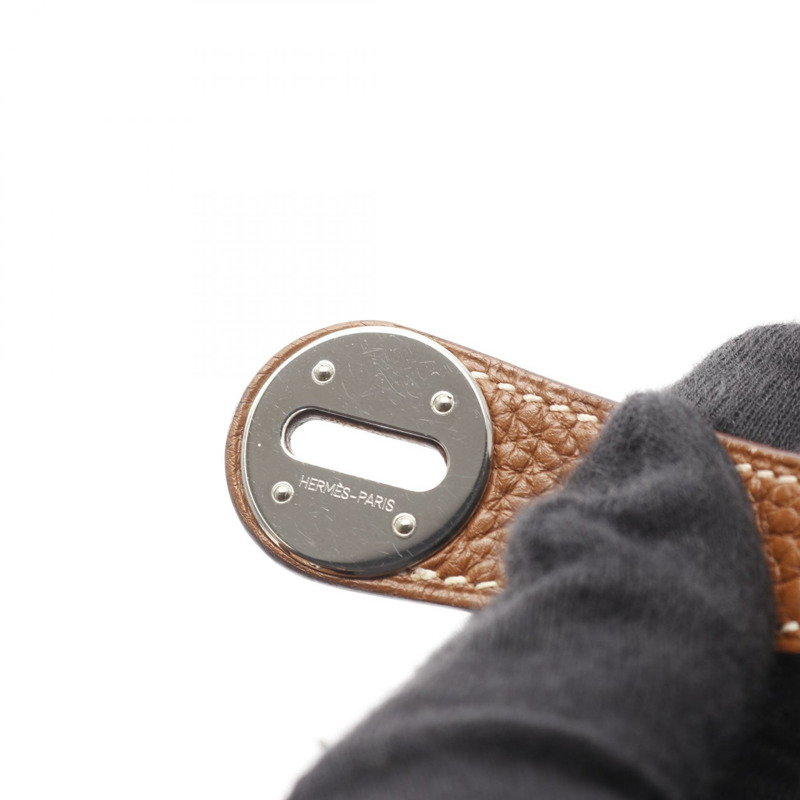 愛馬仕 Lindy 30 單肩手提包,Clemence 皮革,棕色,二手,女士,帶五金配件。-10