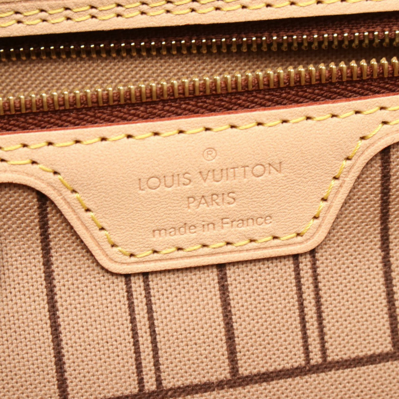 路易威登 Neverfull MM 手提包 M46975 Monogram 帆布皮革棕色二手 LV-3