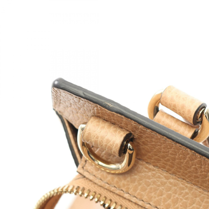 GUCCI Soho Interlocking G 肩背斜背包 607722 皮革 米色 二手-5