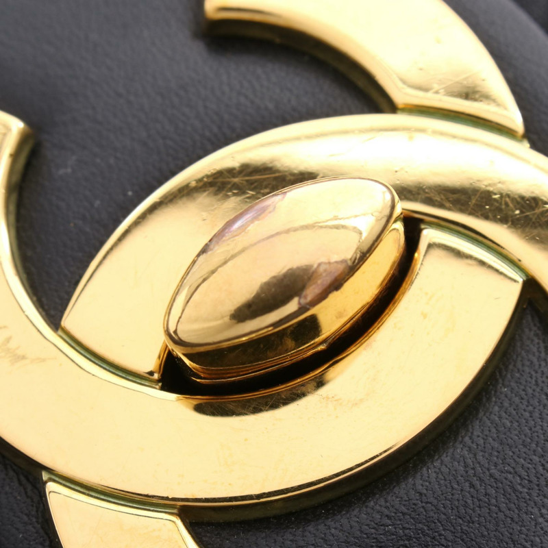 香奈兒 Jumbo Matelasse 34 鏈條肩背包 A01094 羊皮 黑色 二手 金色五金-9