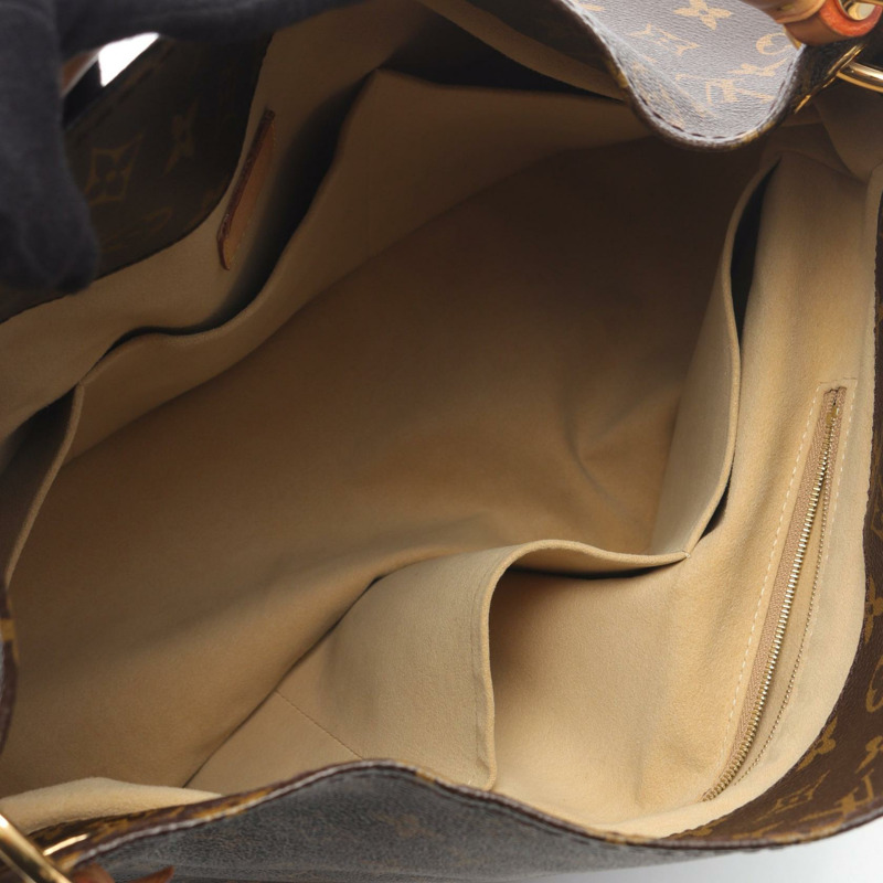 路易威登 ArtsyMM 單肩手提包 M40249 Monogram 帆布皮革棕色二手-2