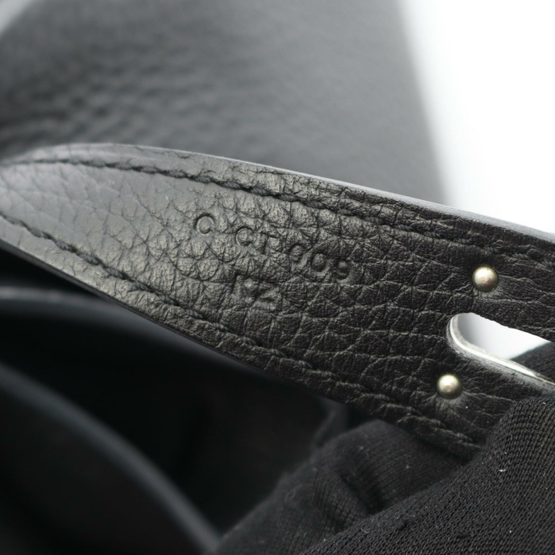 愛馬仕 Lindy 26 肩背包,Clemence 皮革,黑色,銀色五金,二手,女士款-4