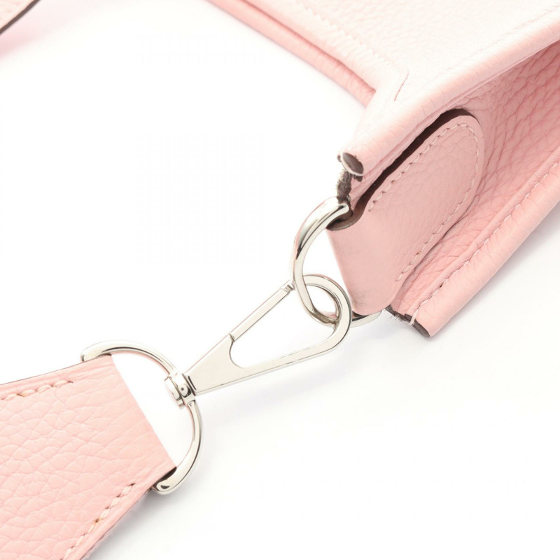 愛馬仕 Evelyne Troyes PM 單肩包,Clemence 皮革,櫻花玫瑰色,二手 SHW T-6