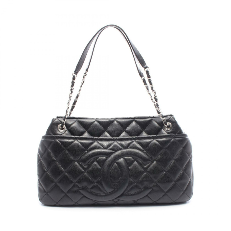 香奈兒 (CHANEL) Matelasse 鏈條肩背手提包 A67294 小牛皮黑色 SHW 二手女士-0