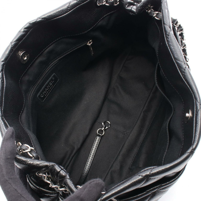 香奈兒 (CHANEL) Matelasse 鏈條肩背手提包 A67294 小牛皮黑色 SHW 二手女士-2