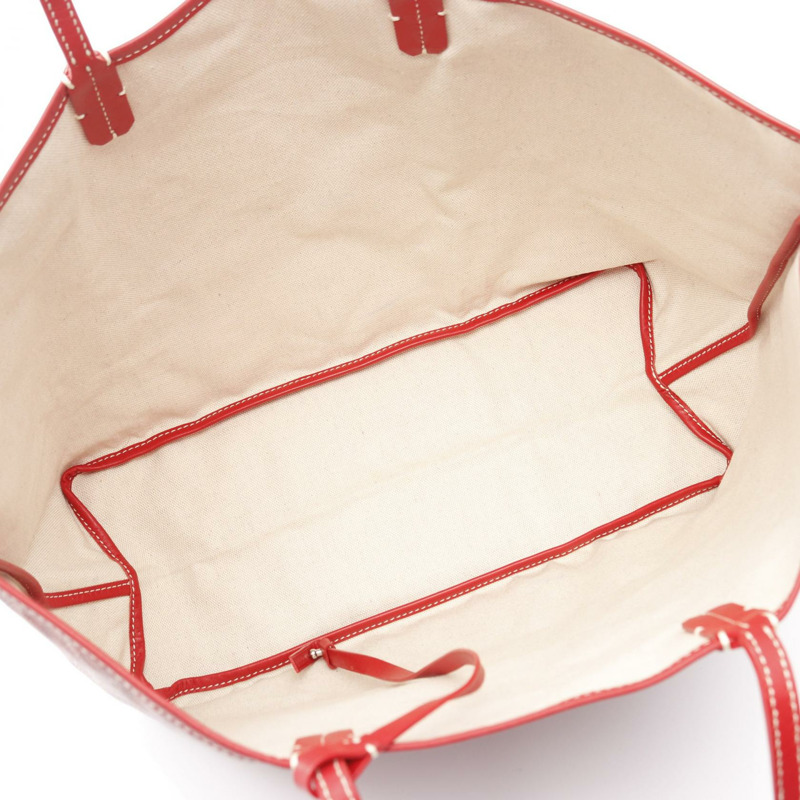 GOYARD Saint Louis PM 手提包 PVC塗層帆布皮革 紅色 多色 二手-2