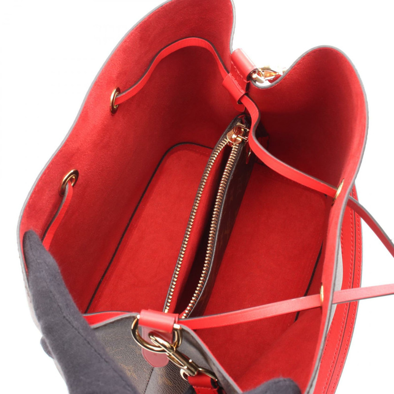 路易威登 Neonoe 單肩包 M44021 Monogram 帆布 Coquelicot 二手 LV-2
