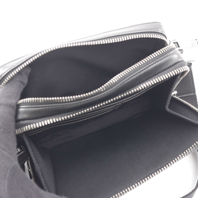 Christian Dior CD 鑽石斜背包 2ESBC119 帆布黑色-2