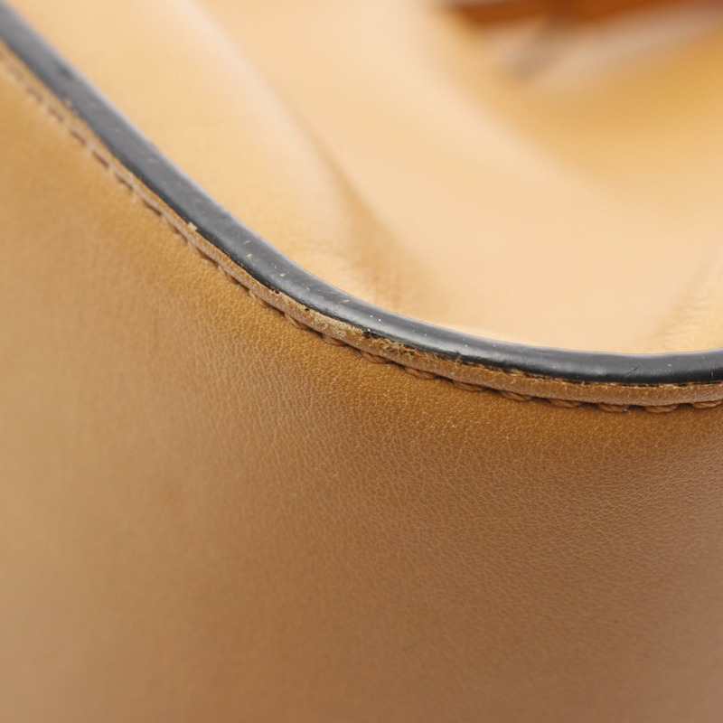 LOEWE Hammock Anagram 中型單肩包，棕色皮革，二手女款-4