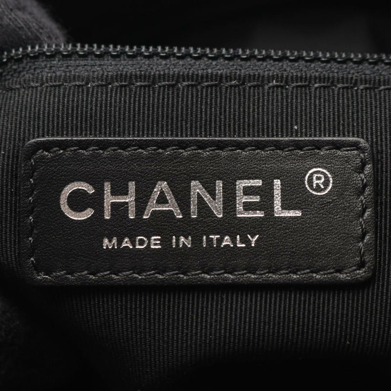 香奈兒 (CHANEL) Matelasse Tote 鏈條單肩包 A93925 黑色皮革二手女士 COCO-3