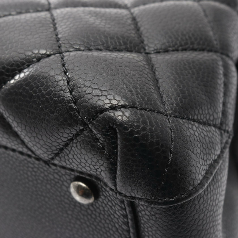 香奈兒 (CHANEL) Matelasse Tote 鏈條單肩包 A93925 黑色皮革二手女士 COCO-6