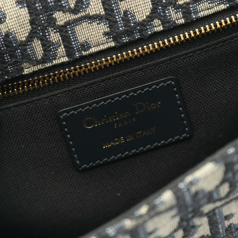 Christian Dior 30 MONTAIGNE Oblique Jacquard Shoulder Bag M9203UTZQ canvas Navy-3