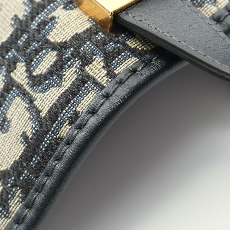 Christian Dior 30 MONTAIGNE Oblique Jacquard Shoulder Bag M9203UTZQ canvas Navy-5