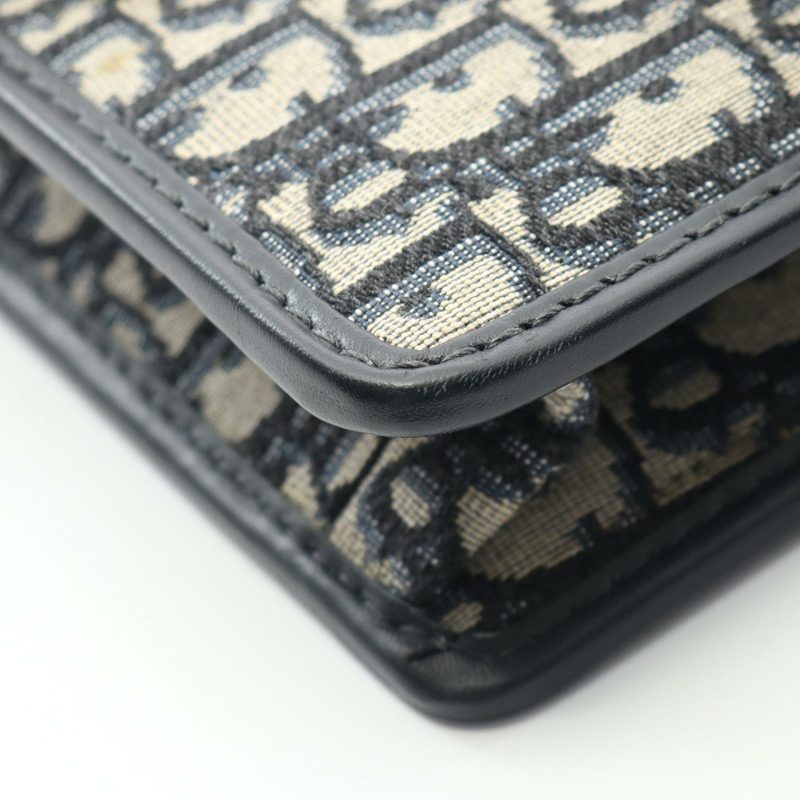 Christian Dior 30 MONTAIGNE Oblique Jacquard Shoulder Bag M9203UTZQ canvas Navy-7