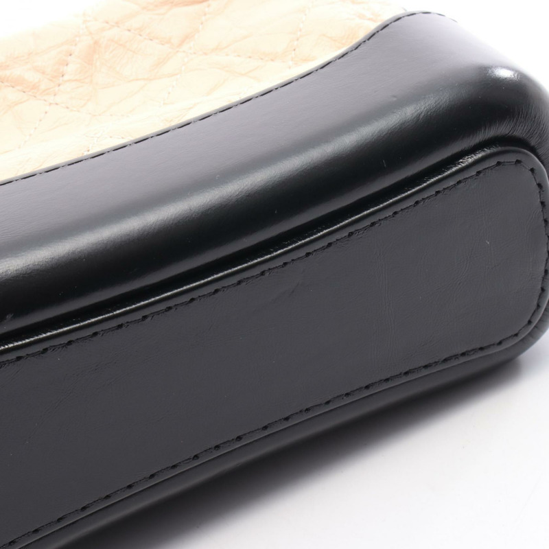 香奈兒 (CHANEL) Gabriel De Chanel 小號 Hobo 單肩包 A91810 皮革 粉紅色 黑色 二手-6