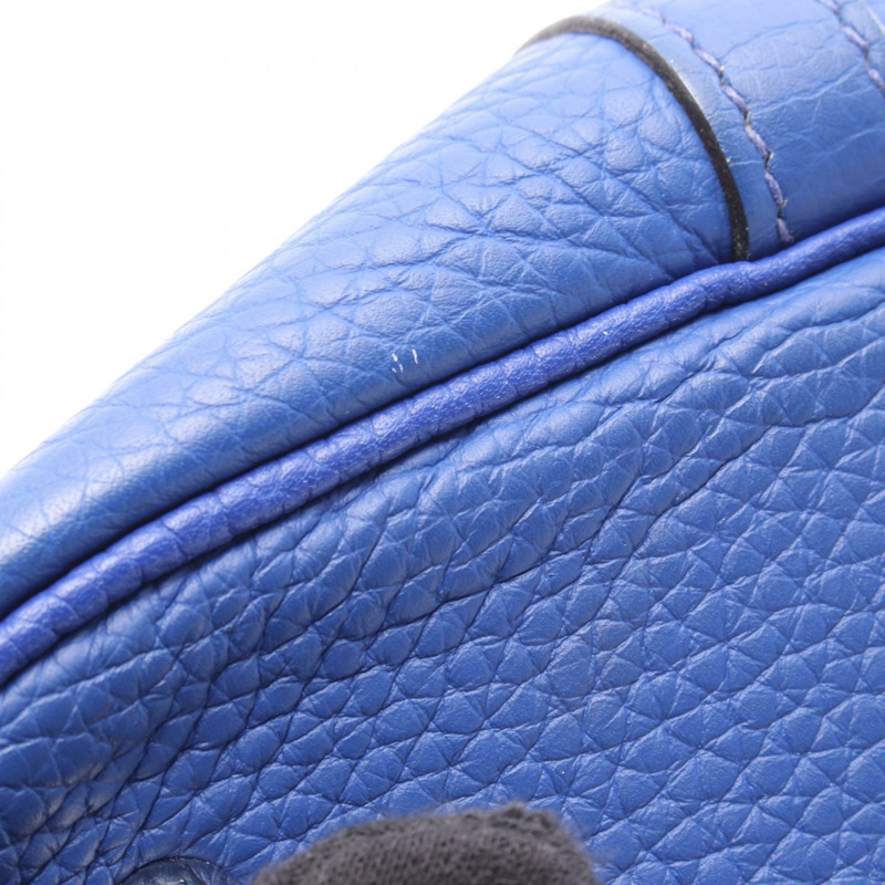 愛馬仕 Picotin Lock MM 手提包，Clemence 皮革，電光藍，二手，女士款，O SHW-8