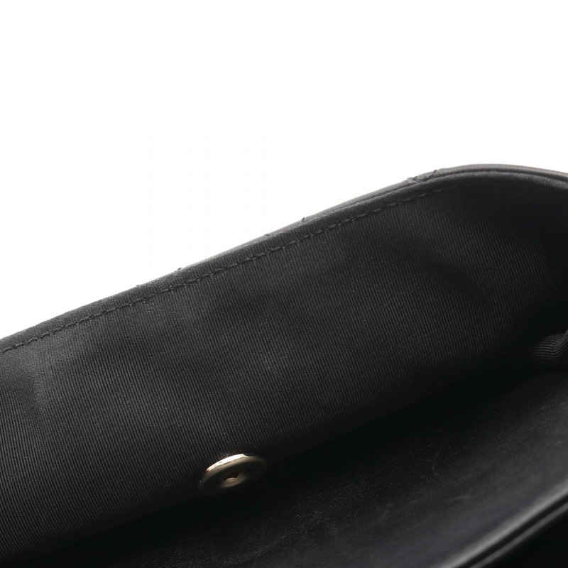 香奈兒 (CHANEL) Matelasse 鏈條肩背包 A57896 羊皮黑 二手 金五金-10