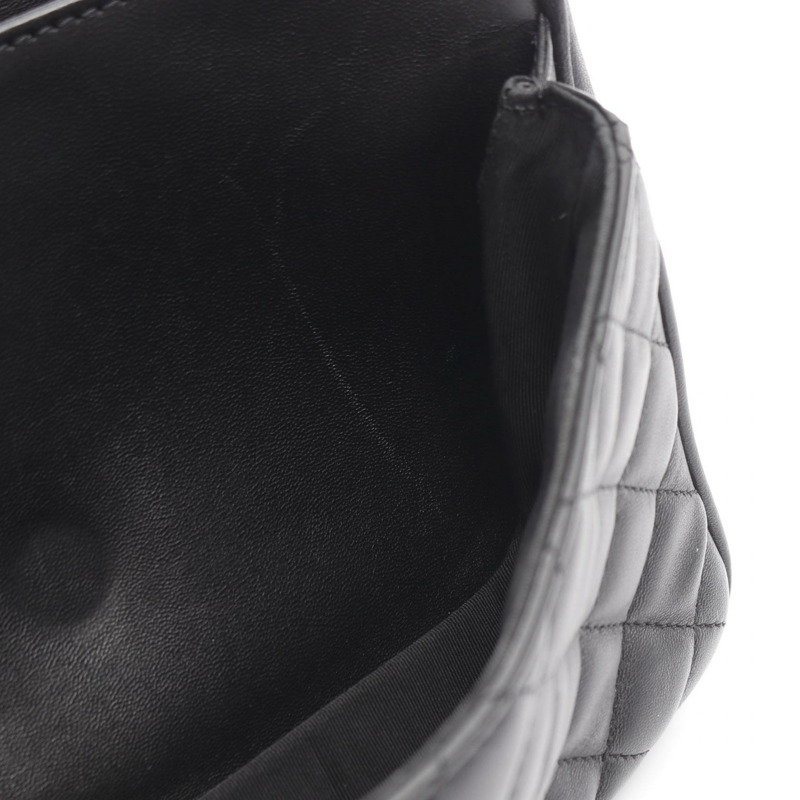 香奈兒 (CHANEL) Matelasse 鏈條肩背包 A57896 羊皮黑 二手 金五金-11