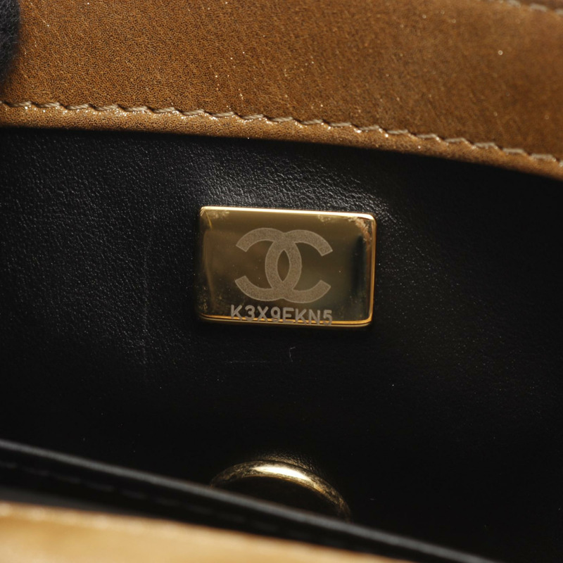 香奈兒 (CHANEL) 絎縫 COCO 標誌鏈斜背包 AS4595 皮革 金色五金-4