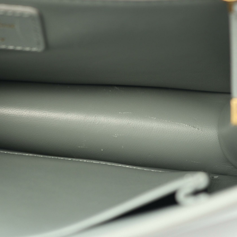 Christian Dior 30 MONTAIGNE 斜背肩背包 M9203UMOS 皮革 綠色 二手-4