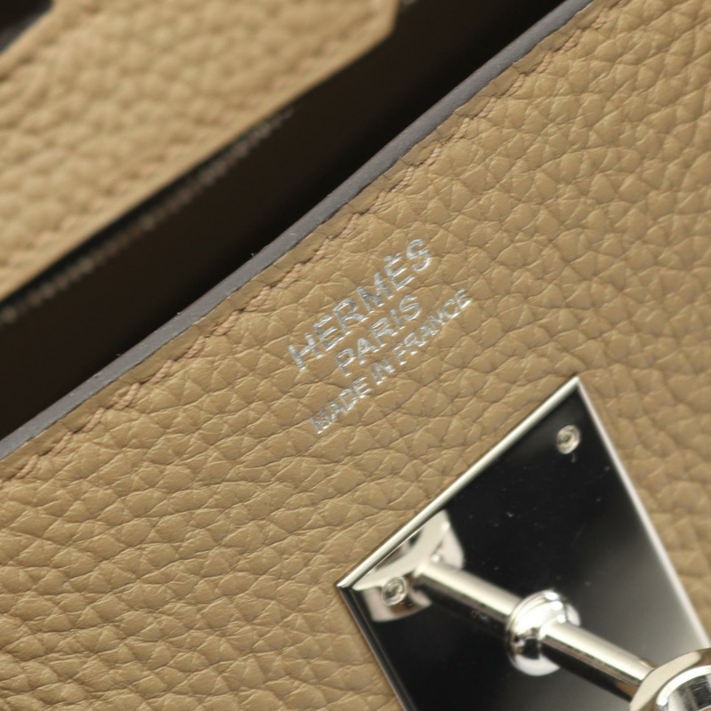 愛馬仕 Birkin 30 手提包,Clemence 皮革,米色 Marfa 二手女士 B SHW-3