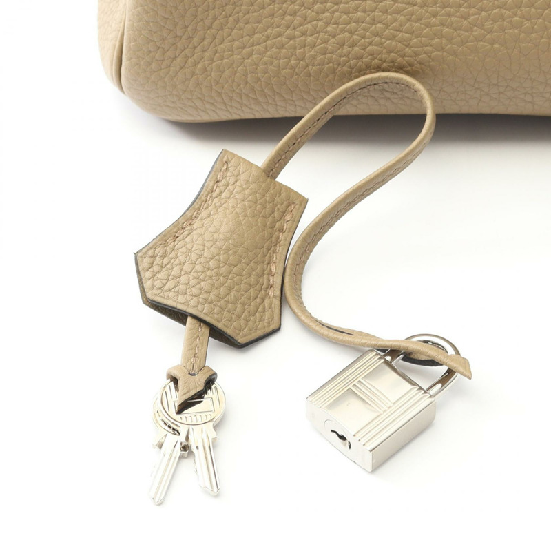 愛馬仕 Birkin 30 手提包,Clemence 皮革,米色 Marfa 二手女士 B SHW-5