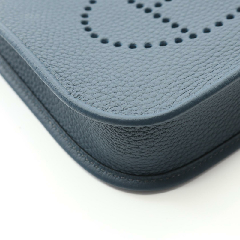 愛馬仕 Evelyne TPM Amazon 單肩斜背包，Clemence 皮革，海軍藍，二手 SHW-5