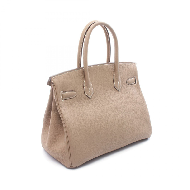 愛馬仕 Birkin 30 手提包,Togo 皮革,棕色/灰褐色,二手,女士,D 碼,金色五金-1