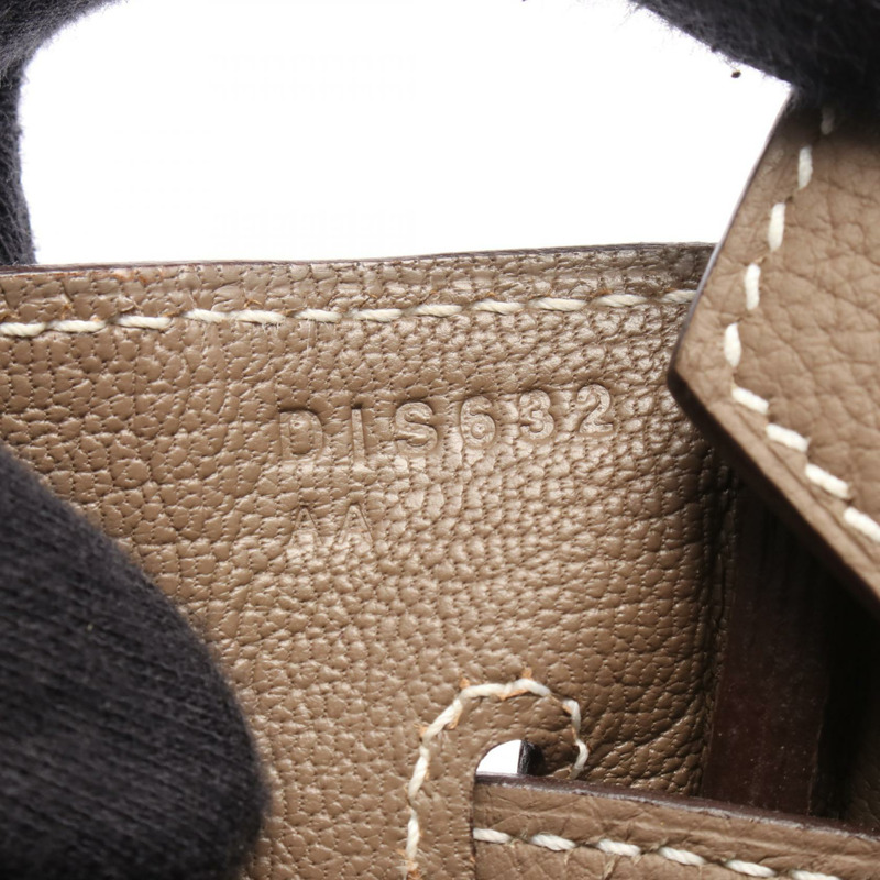 愛馬仕 Birkin 30 手提包,Togo 皮革,棕色/灰褐色,二手,女士,D 碼,金色五金-4