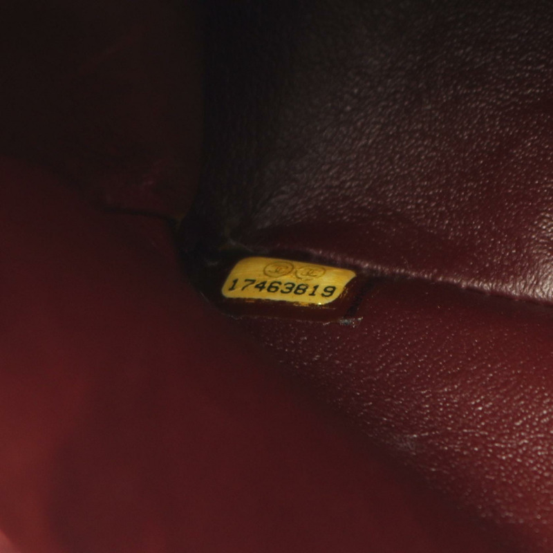 香奈兒 (CHANEL) Matelasse W 翻蓋鏈條肩背包 小牛皮 GHW 黑色 二手 女士 CC-4