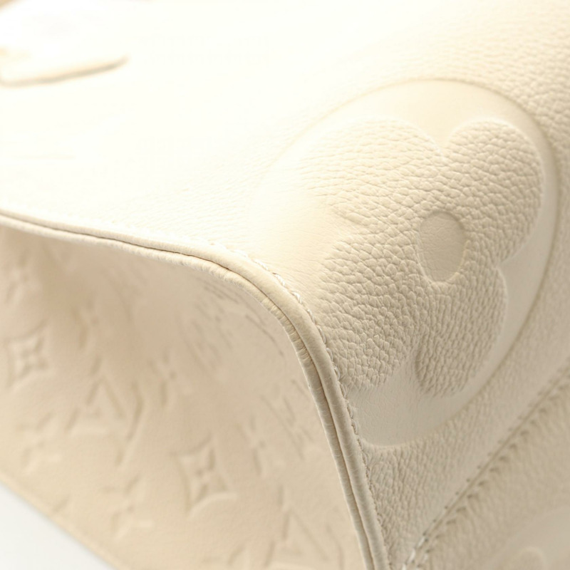 路易威登 OntheGo 中型手提包 M46531 Monogram Empreinte 皮革米色二手貨-5