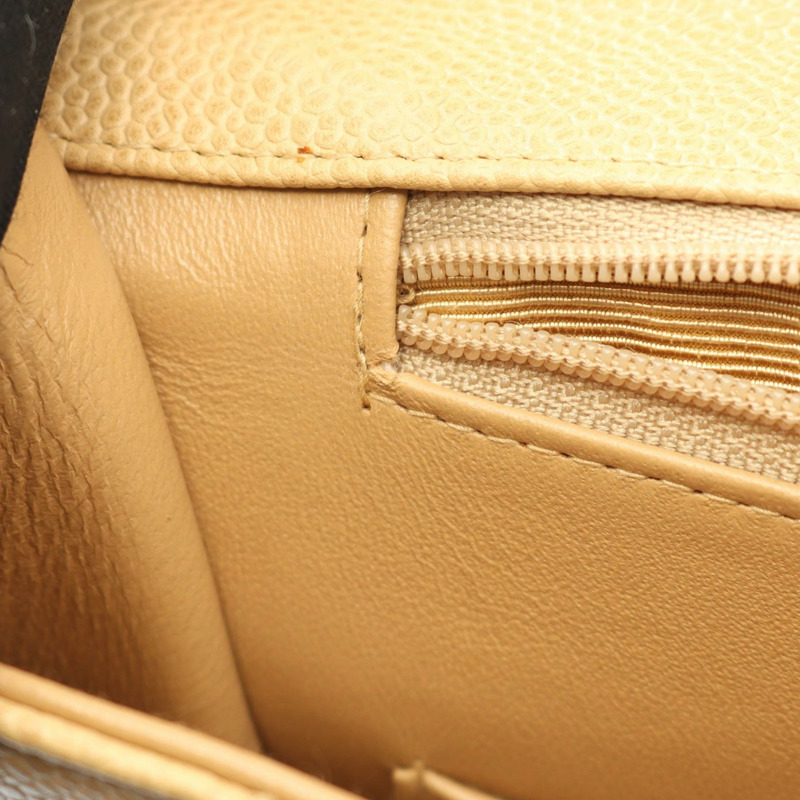 香奈兒 Matelasse 公事包,小牛皮,金五金,米色,二手,女士 CC-5