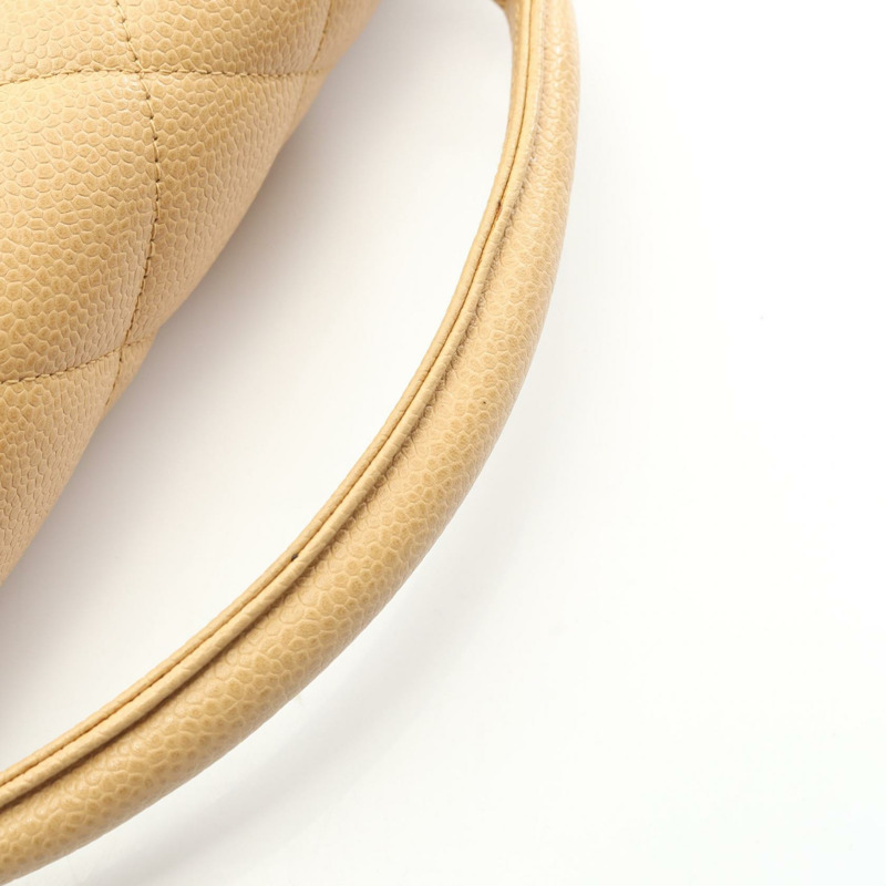 香奈兒 Matelasse 公事包,小牛皮,金五金,米色,二手,女士 CC-6